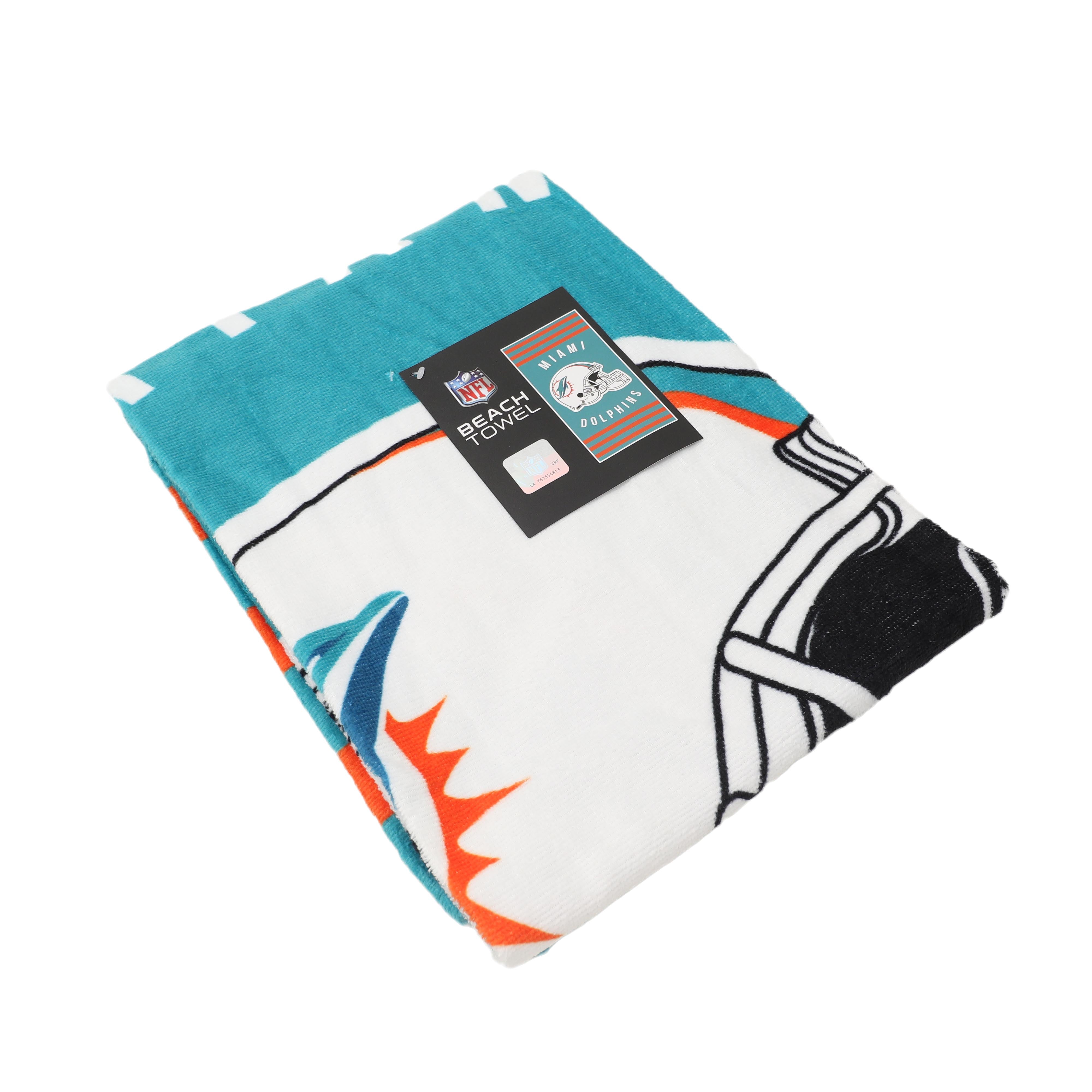 Northwest NFL Stripes Beach Towel, 30 x 60 Miami Dolphins