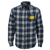 Outerstuff NCAA Youth Boys (8-20) Michigan Wolverines Sideline Plaid Shirt