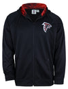 Zubaz NFL Men's Atlanta Falcons Full Zip Fleece Zip Up Hoodie