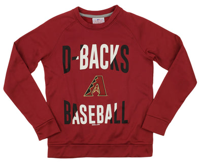 Outerstuff MLB Youth/Kids Boys Arizona Diamondbacks Performance Fleece Sweatshirt, Red