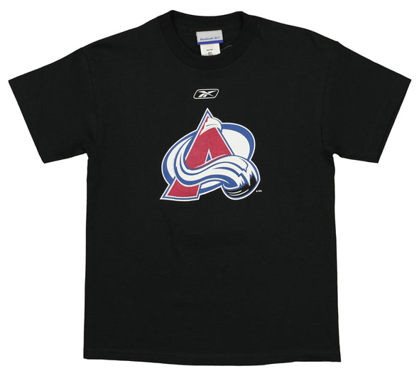 Reebok NHL Youth Boys Colorado Avalanche Team Logo Tee Shirt, Black