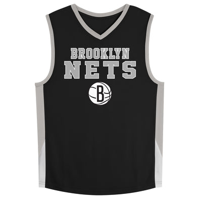 Outerstuff NBA Brooklyn Nets Youth (8-20) Knit Top Jersey with Team Logo