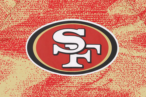 Zubaz NFL San Francisco 49ers Men's Static Body Lightweight French Terry Hoodie