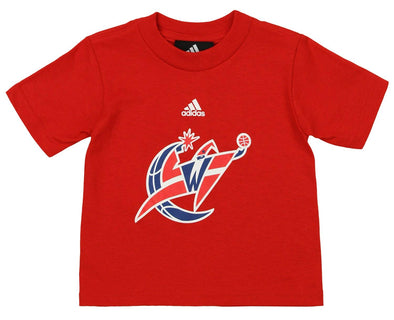 Adidas NBA Toddlers Washington Wizards Team Logo Short Sleeve Tee, Red