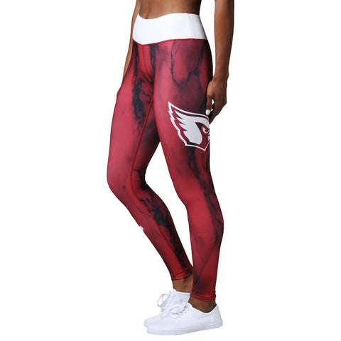 Forever Collectibles NFL Women's Arizona Cardinals Marble Wordmark Leggings