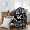 Zubaz By Northwest Las Vegas Raiders NFL Zubified 50 X 60 Raschel Throw Blanket