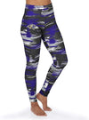 Zubaz NFL Women's Baltimore Ravens Brushed Paint Team Color Leggings