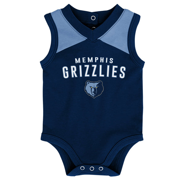 Outerstuff NBA Infant (12M-24) Memphis Grizzlies Overtime 3-Piece Bodysuit Set