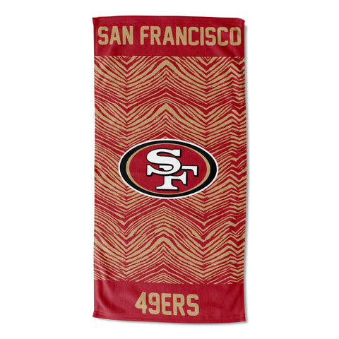 Northwest NFL San Francisco 49ers State Line Beach Towel, 30x60