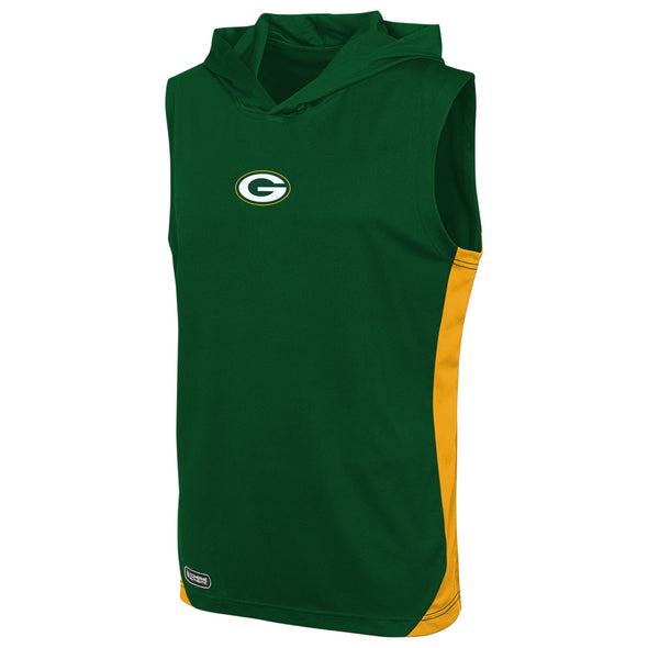 New Era NFL Men's Green Bay Packers Champions Flair Hooded Muscle T-Shirt