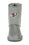Cuce Shoes Baltimore Ravens NFL Football Women's The Devotee Boot - Gray