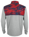 Zubaz NFL Men's Houston Texans 1/4 Zip Fleece Pullover with Camo Lines