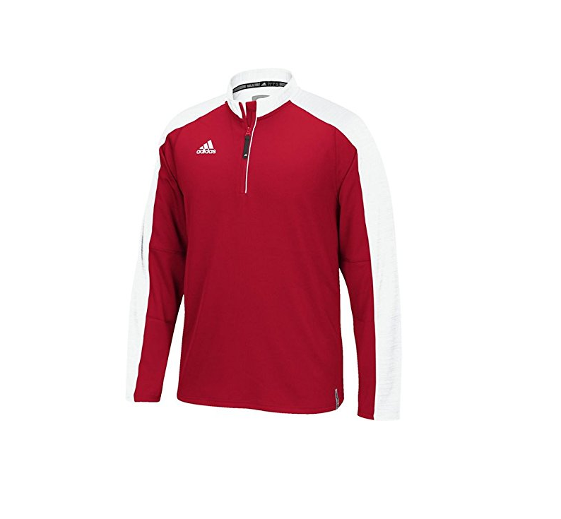 Adidas men's climalite modern varsity long sleeve 1/4 zip deals