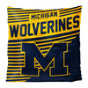 Northwest Michigan Wolverines NCAA Velvet Pillow 16" x 16" , Stripes