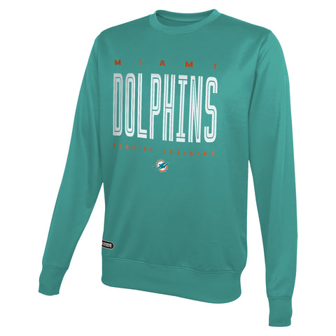 Outerstuff NFL Men's Miami Dolphins Top Pick Performance Fleece Sweater