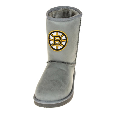 Cuce Shoes Boston Bruins NHL Hockey Women's The Devotee Boot - Gray