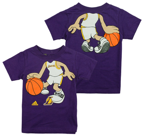 Adidas NBA Basketball Toddlers Los Angeles Lakers Boys Dream Job Tee - Purple