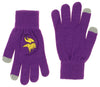 FOCO X Zubaz NFL Collab 3 Pack Glove Scarf & Hat Outdoor Winter Set, Minnesota Vikings