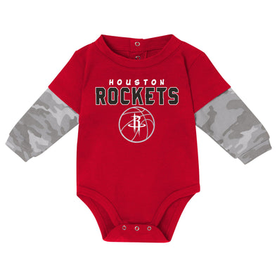 Outerstuff NBA Infant (0M-24M) Houston Rockets Long Sleeve Creeper & Pant Set