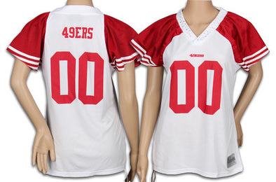 San Francisco 49ERS NFL Women's Team Field Flirt Fashion Jersey, White