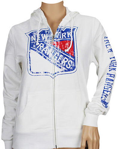 Reebok NHL Women's New York Rangers Team Hoodie, White