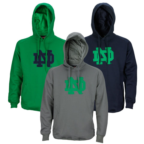 NCAA College Men's Notre Dame Training Day Fleece Pull Over Hoodie
