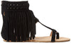 Koolaburra Women's Athena Zip Up Fringe Boho Gladiator Sandal, Color Options