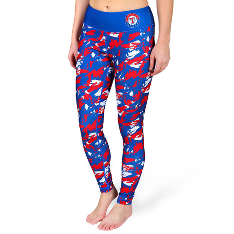 FOCO MLB Women's Texas Rangers Shatter Repeat Print Leggings