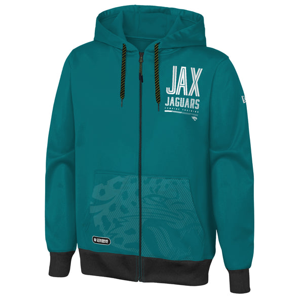 Outerstuff NFL Men's Jacksonville Jaguars Drop Back Performance Fleece Hoodie