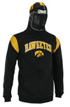 NCAA Youth Iowa Hawkeyes Full Zip Helmet Masked Hoodie, Black