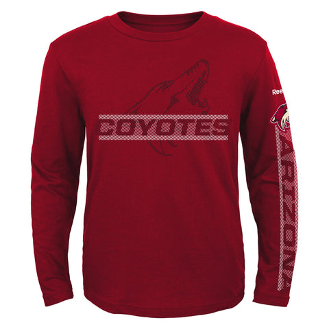 Reebok NHL Youth Arizona Coyotes Line Up Long Sleeve Tee Shirt