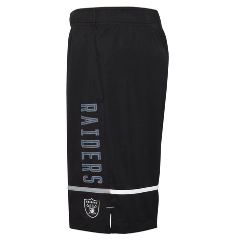 Outerstuff NFL Men's Las Vegas Raiders Rusher Performance Shorts
