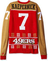 KLEW NFL Men's San Francisco 49ers Colin Kaepernick #7 Ugly Sweater