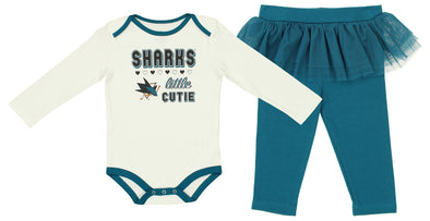 Outerstuff NHL Infant San Jose Sharks Little Cutie Tutu Set