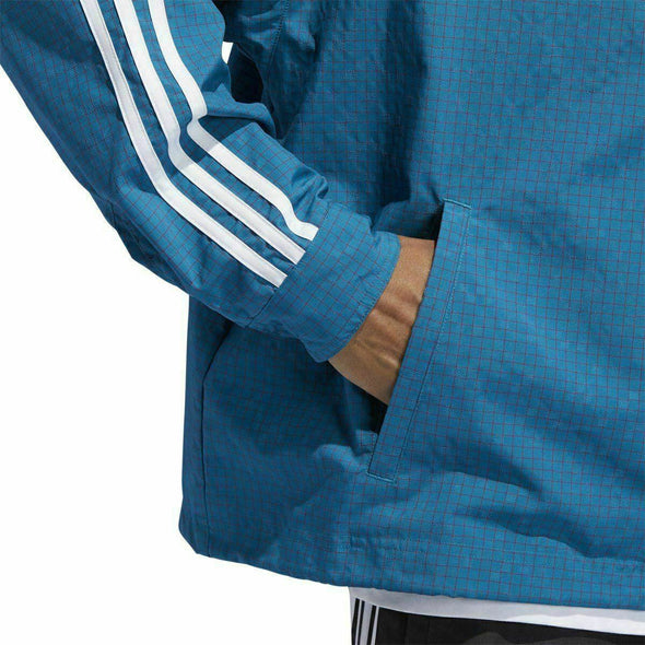 Adidas Men's Grid Wind Jacket, Active Teal/Berry