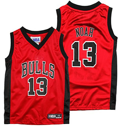 Outerstuff NBA Youth Chicago Bulls Joakim Noah #13 Dazzle Jersey, Red