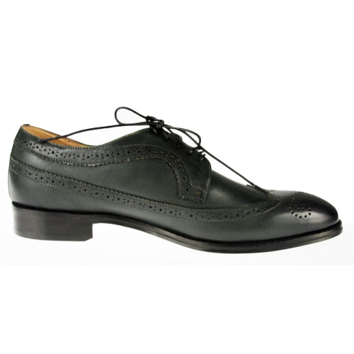 JD Fisk Gera Men's Fashion Oxford Casual Lace Up Dress Shoes, Dark Green