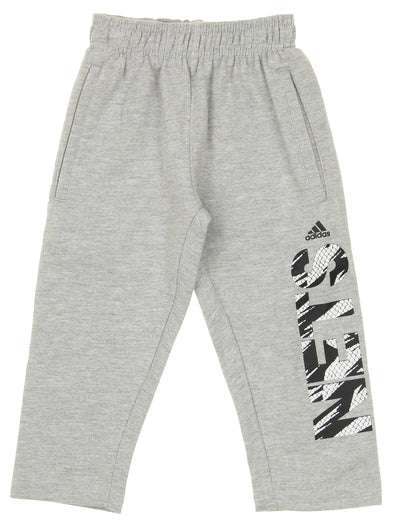 Adidas NBA Toddlers Brooklyn Nets Vertical Cut Fleece Pants, Gray