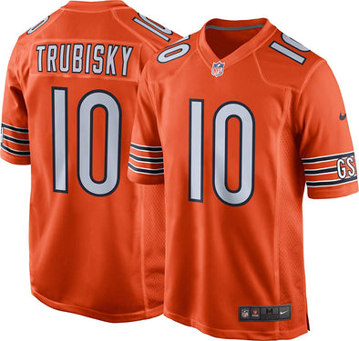 Nike NFL Youth Chicago Bears Mitchell Trubisky #10 Alternate Game Jersey, Orange