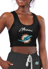 Certo By Northwest NFL Women's Miami Dolphins Collective Reversible Bra, Black