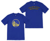FISLL NBA Men's Golden State Warriors Team Color, Name and Logo Premium T-Shirt