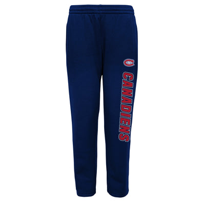 Outerstuff Montreal Canadiens NHL Boys Youth (8-20) Post Game Fleece Pant, Blue