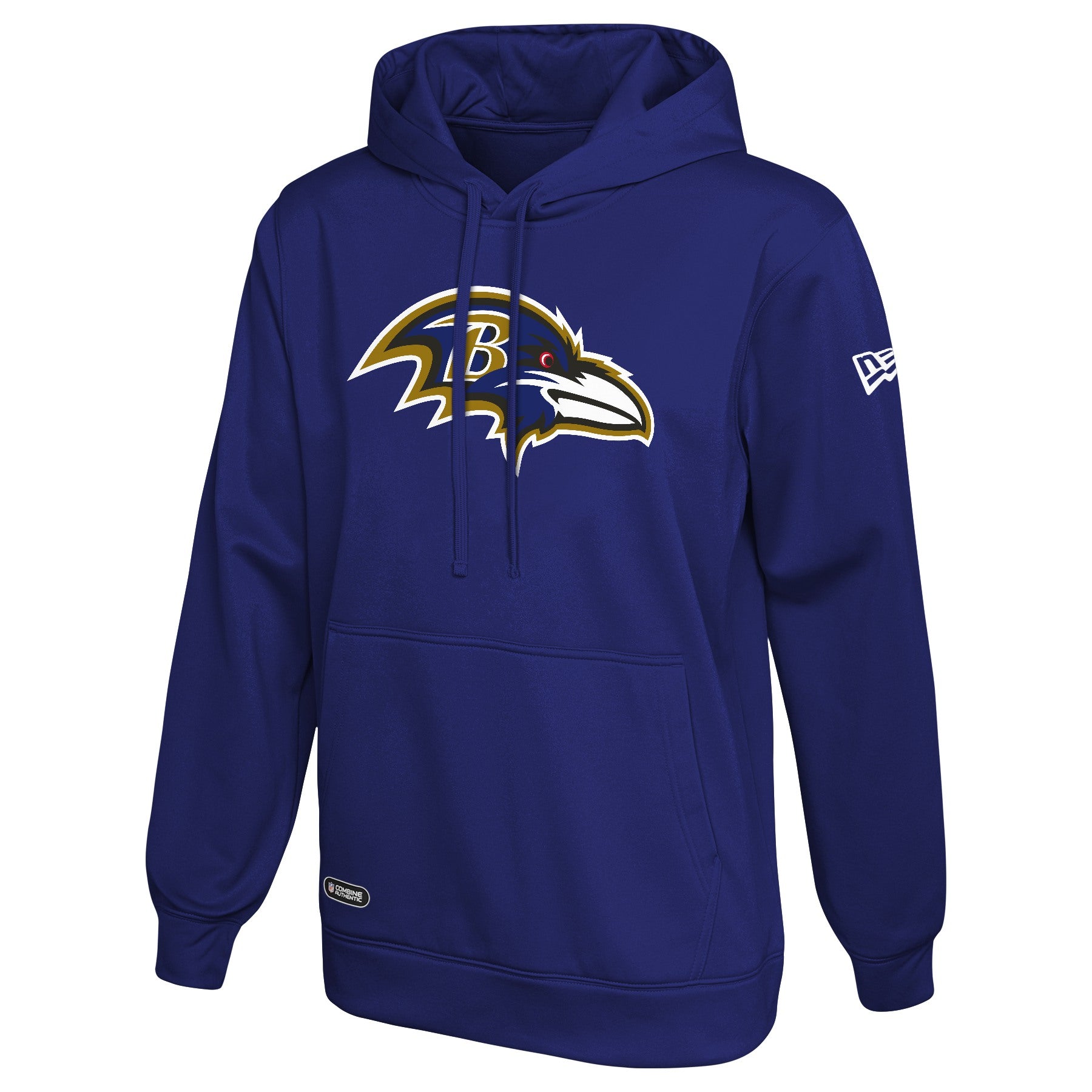 New Era NFL Mens Safety Performance Pullover Hooded Sweatshirt, Pro  Football Fleece Hoodie , Baltimore Ravens, Large