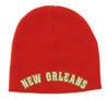 Adidas NBA Youth New Orleans Pelicans Reversible Draft Knit Cuffless Hat, Red