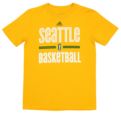 Adidas WNBA Youth Seattle Storm Practice Graphic Tee, Yellow